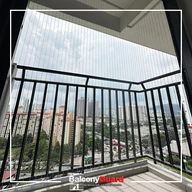 Grill for balcony near me installed with invisible grille