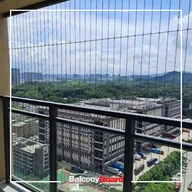 Invisible grill design for modern high-rise apartment balcony