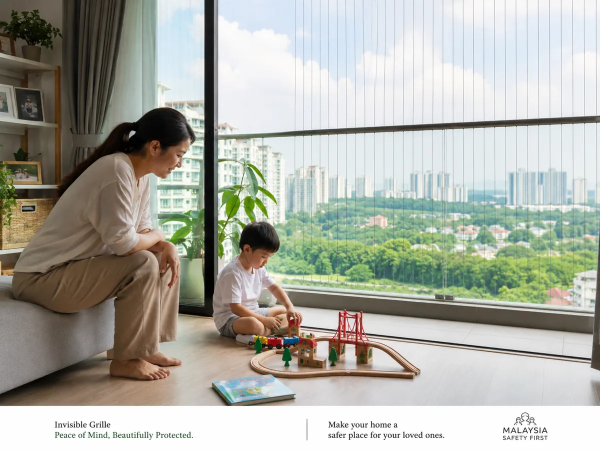 Balcony safety awareness for children in high-rise apartments