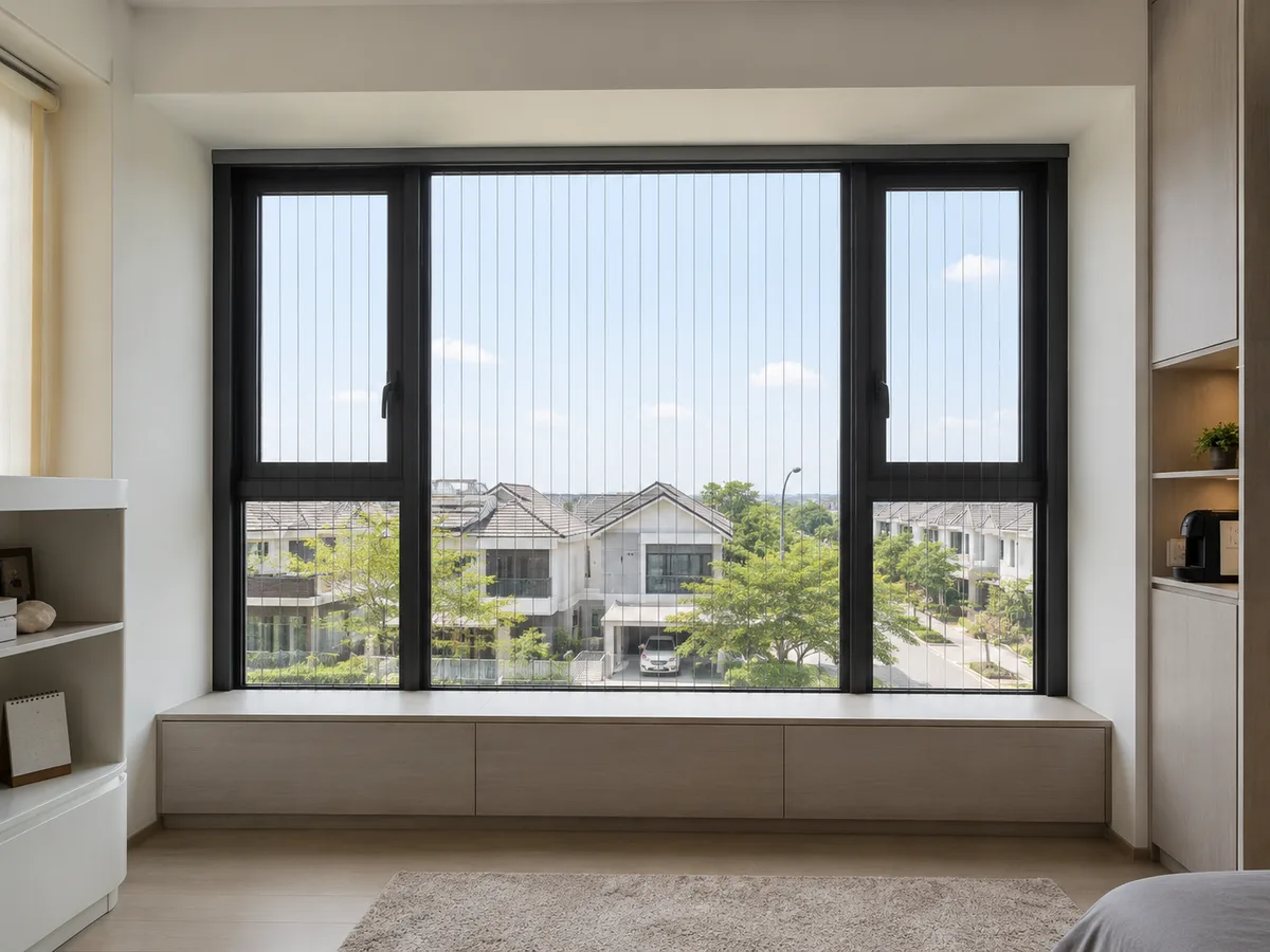 Invisible window grill direka untuk tambah keselamatan tanpa mengurangkan cahaya semula jadi.
