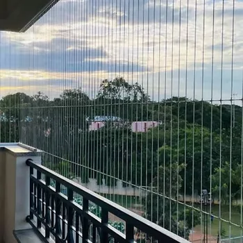 Invisible grille installed on modern condo window in Kuala Lumpur