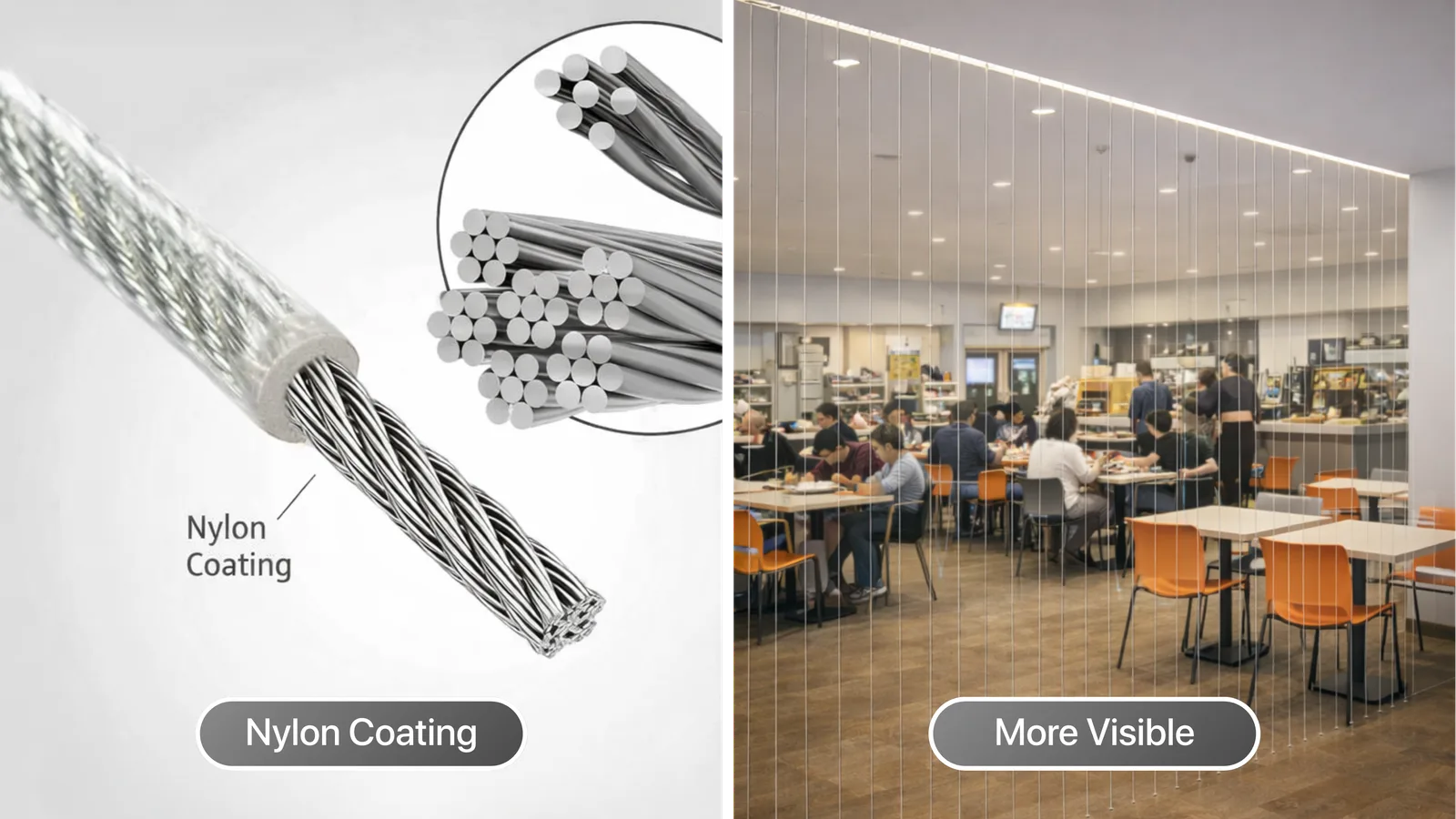 Indoor invisible grill installed in a modern interior