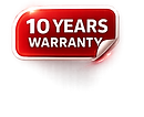 10 years warranty badge — InvisiGuard invisible grill Malaysia